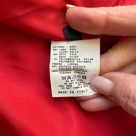 Etro Milano Suit Womens 42 Italy Brown Blue Wool Silk Brocade Handkerchief Skirt - Picture 9 of 14